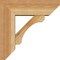 Ekena Millwork Legacy Slat Rough Sawn Bracket w/ Offset Brace, Western Red Cedar, 6"W x 16"D x 16"H BKT0604X16X16LEC06RWR - alternate 4